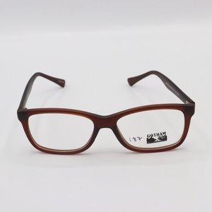 Brown Hipster Rectangle Eyeglasses Gotham